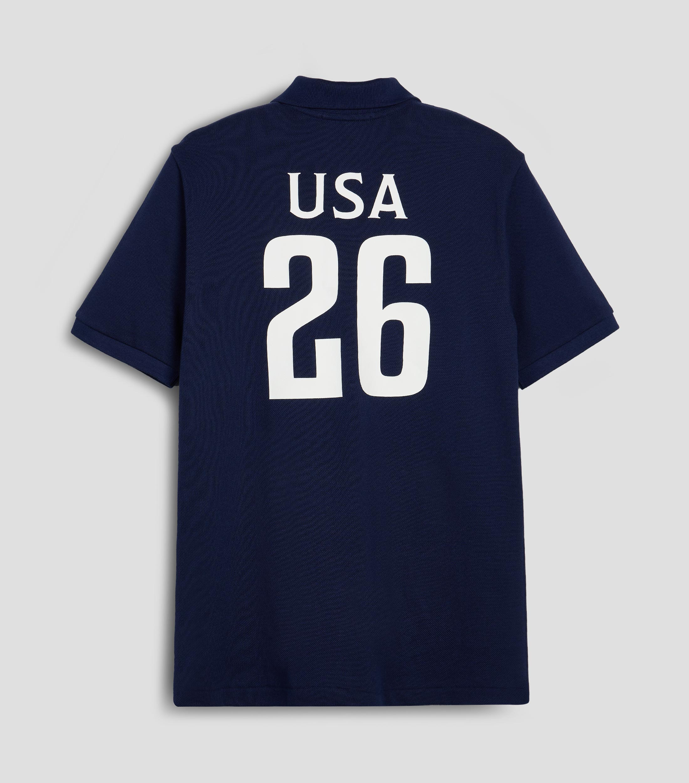 Playera tipo polo manga corta con estampado Niño